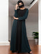 Black designer abaya in dual color