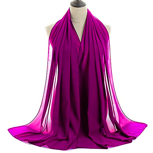 Wine embroidered georgette Islamic kaftans with hijab