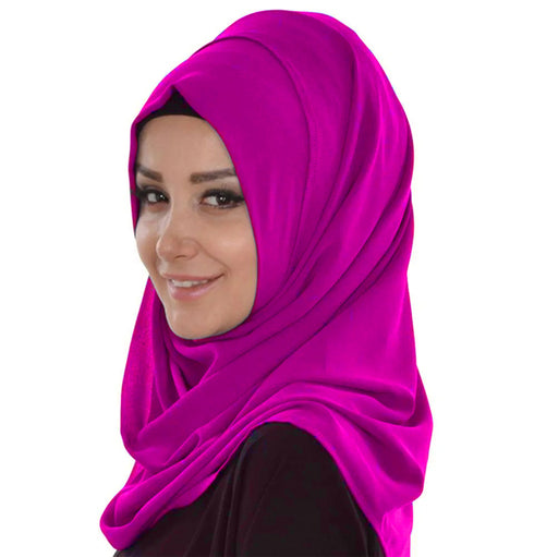 Wine embroidered georgette Islamic kaftans with hijab