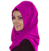 Wine embroidered georgette Islamic kaftans with hijab