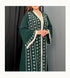 Green Kaftan Georgette Embroidered Stone work Stitched Dress Party Wear Wedding Dresses