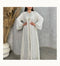 White Georgette Stone Work Kaftan for Women