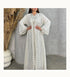 White Georgette Stone Work Kaftan for Women