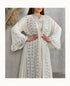 White Georgette Stone Work Kaftan for Women