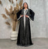 Black Kaftan Georgette Embroidered Stone work Stitched Dress Party Wear Wedding Dresses