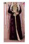 Maroon Velvet Moroccan Dubai Kaftans Farasha Abaya Very Fancy Long Gown Aari Wedding Dress