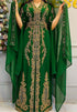 Sale!! Royal Fashion Dubai Beaded Kaftan Arabian Plus Size Party Fancy African Clothing Crystal Fancy Work Dresses