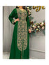 Royal Fashion Wedding Dubai Beaded Kaftan Abaya Party African Clothing Crystal Fancy Work New Year Dresses