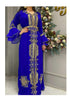 Royal Fashion Wedding Dubai Beaded Kaftan Abaya Party African Clothing Crystal Fancy Work Dresses