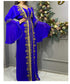 New Royal Wedding Dubai Beaded Kaftan Abaya Party Fancy African Clothing Crystal Fancy Work
