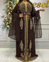 Royal Wedding Dubai Beaded Kaftan Abaya Party Fancy African Clothing Crystal Fancy Work New Year Dress