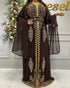 Brown Nikah Embroidered Kaftan for Women