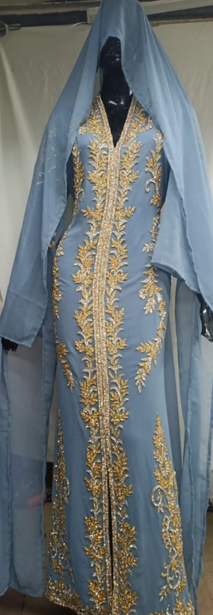 Blue Eid Kaftan for Women
