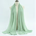 Light Green luxurious Moroccan Kaftan with Sun-proof hijab.