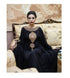 Grand Black Kaftan Gown with Gold Zari Embroidery | Elegant Party Wear Dress