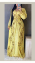 Yellow Haldi Kaftan for Women