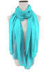Sea-green embroidered georgette islamic kaftan With Sun-proof hijab.