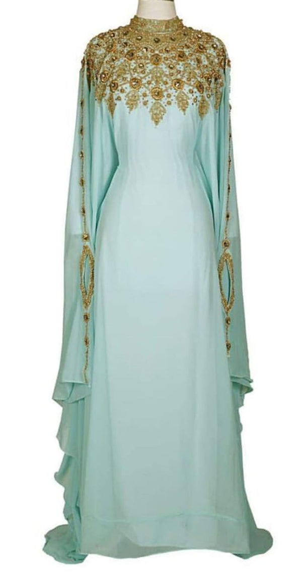 Baby Blue Wedding Kaftan for Women