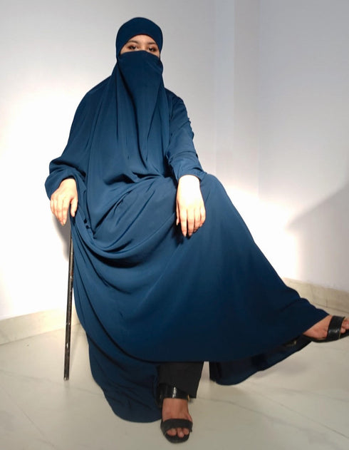 Single Piece Jilbab With Adjustable Mouthpiece