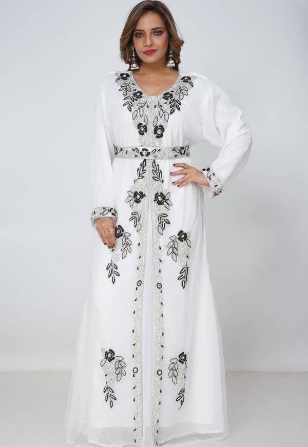 DUBAI KAFTAN WOMEN DRESS LONG GOWN FARASHA MOROCCO WEAR