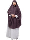 Nazneen Ready to Wear tie at back with Naqab instant Khimer Prayer hijab For Hajj and Umrah