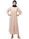 Nazneen Pleats at chest Smoking Sleeve Casual Abaya / Naqab/ Burqa
