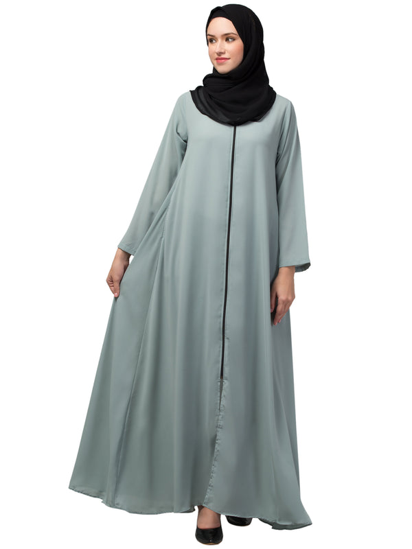 Nazneen front open with Zip Daily wear Basic Abaya/ Burqa/ Naqab