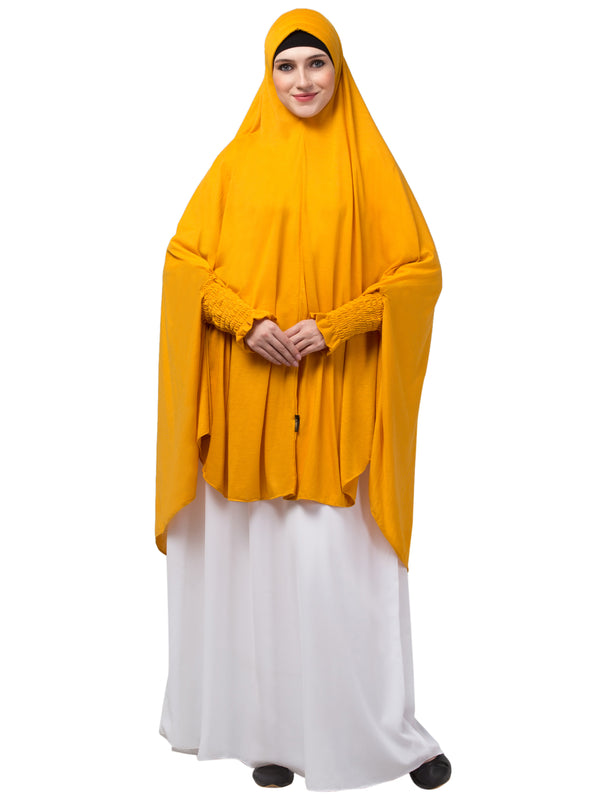 Mustard Yellow Nida Plain Hijab