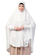 white polyester plain hijab