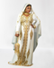 Luxurious White Georgette Wedding Kaftan Dress